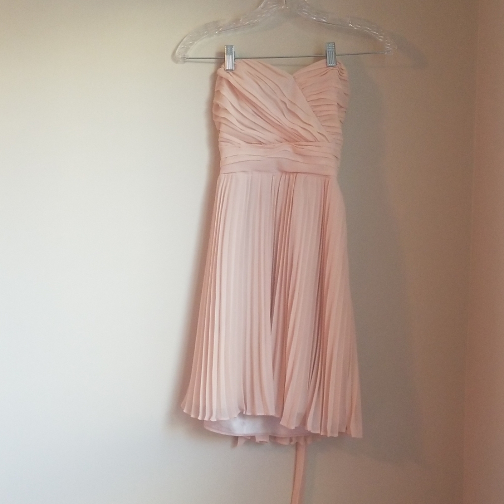 Express pleated formal prom party dress